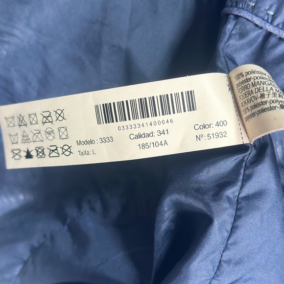 Massimo Dutti Genuine Leather Jacket Men’s L Navy Blue Euro Tailored Classic - Picture 10 of 16